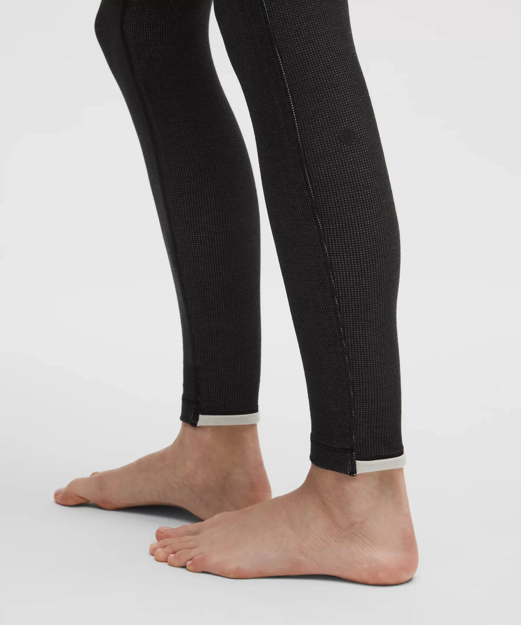 Waffle-Knit High-Rise Base Layer Tight 28"