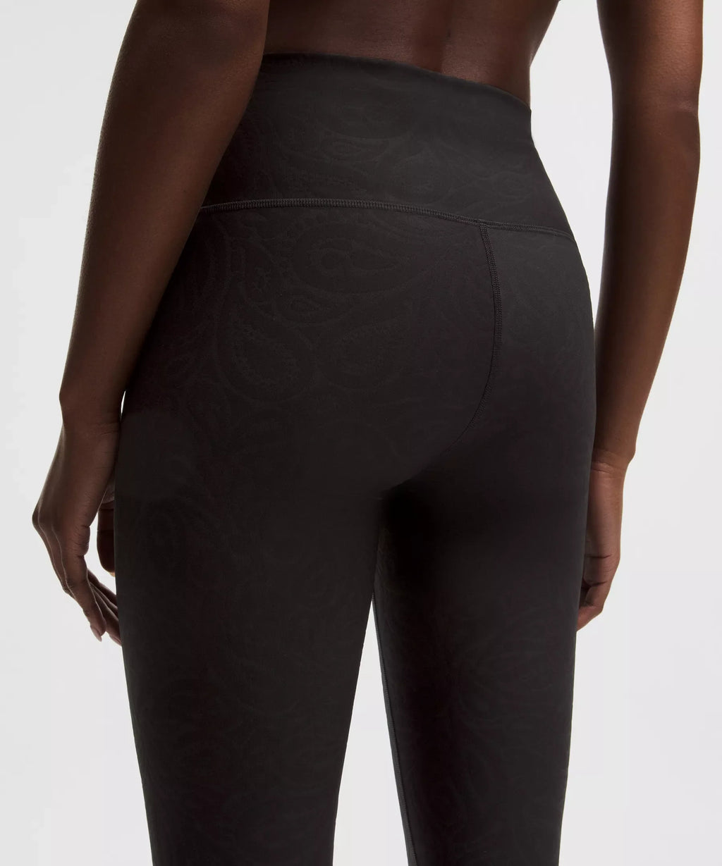 3D Jacquard Paisley Train High-Rise Tight 25"